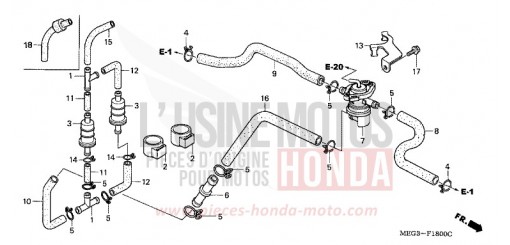 AIR INJECTION CONTROL VALVE VT750C7 de 2007